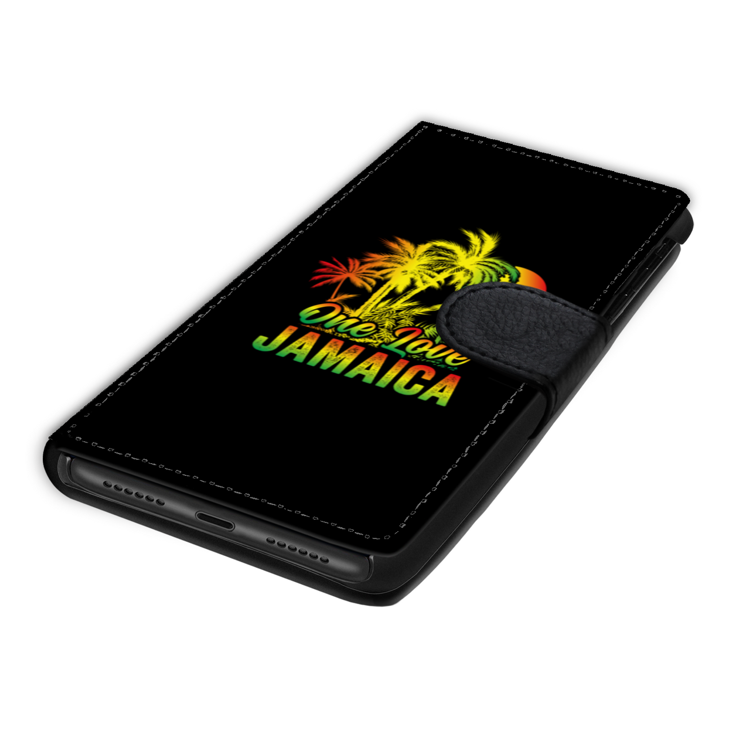 One Love Jamaica Faux Leather Wallet Phone Case