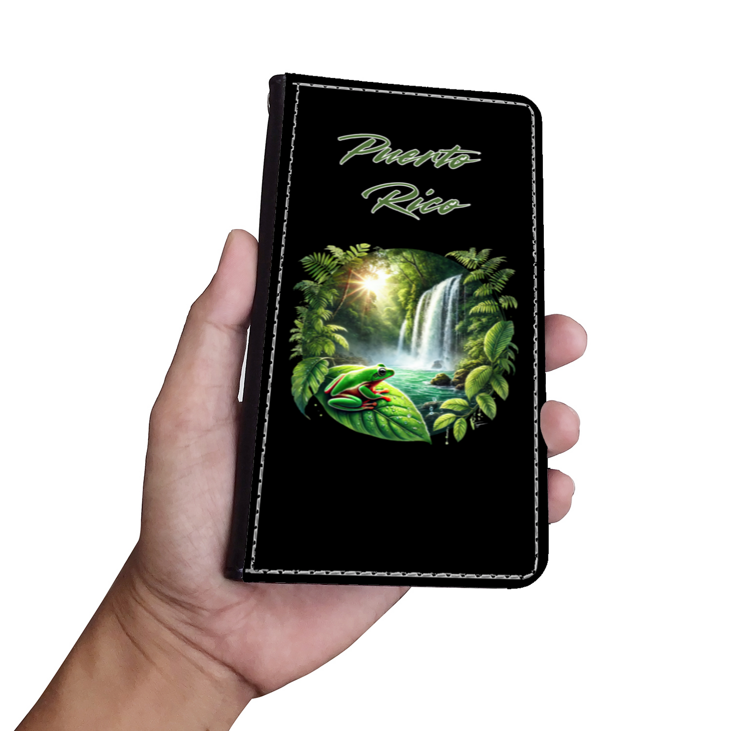 Puerto Rico Rainforest Faux Leather Wallet Phone Case
