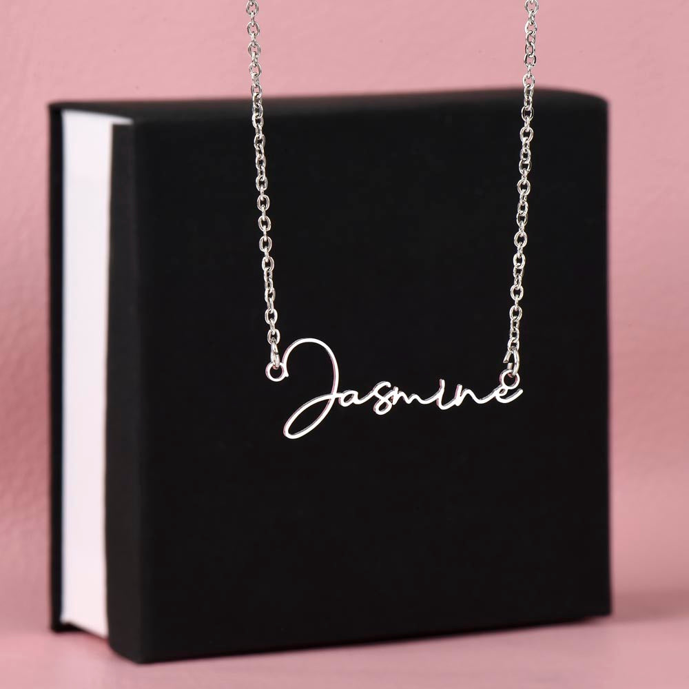 Signature Name Necklace (No Message Card)