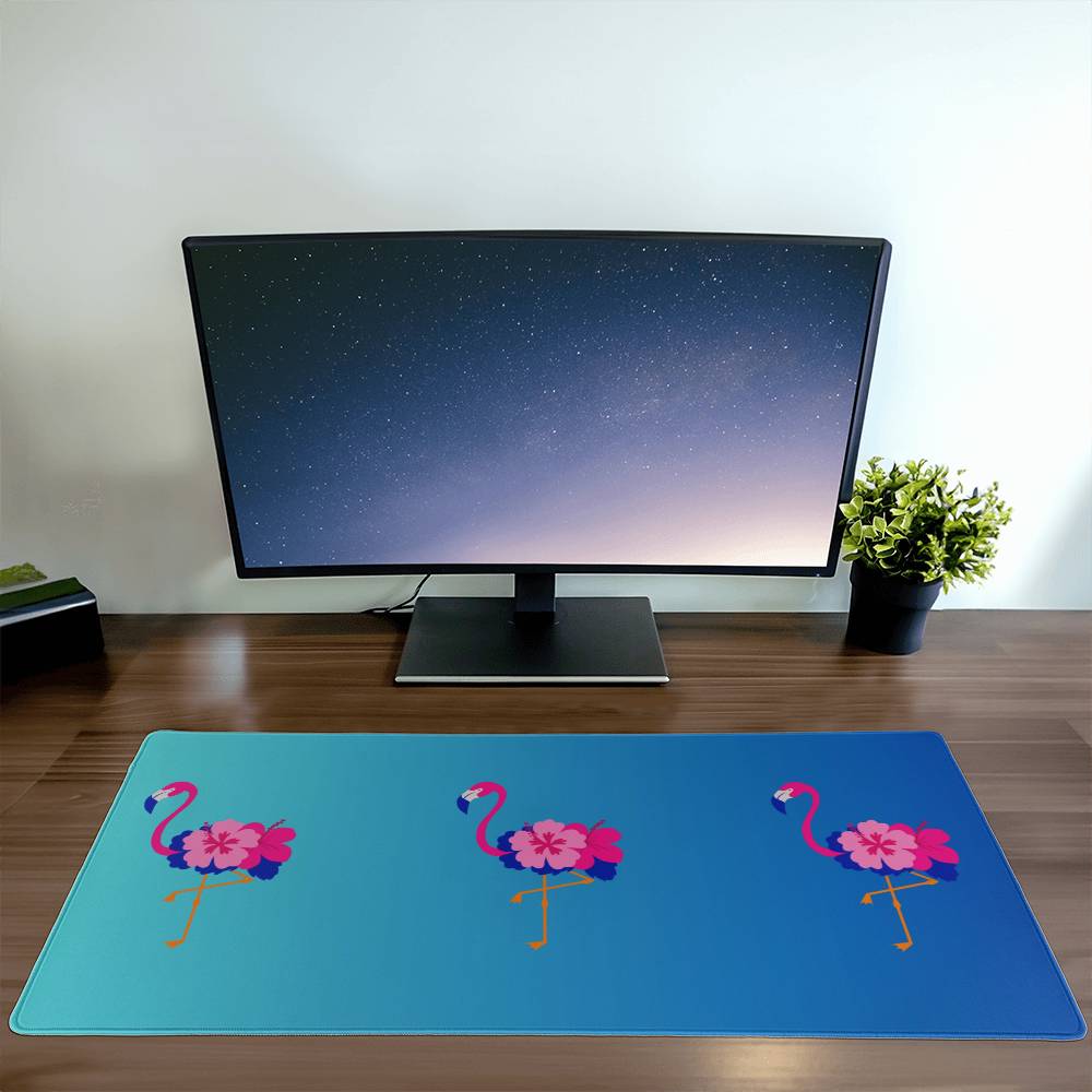 Tropical Flamingo Desk Mat