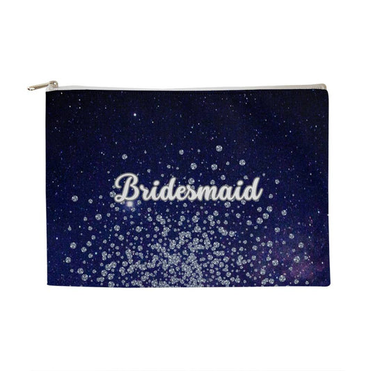 Bridesmaid Fabric Zippered Pouch-Large