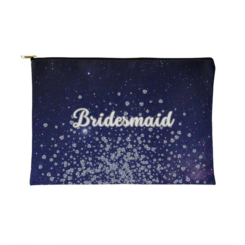 Bridesmaid Fabric Zippered Pouch-Small