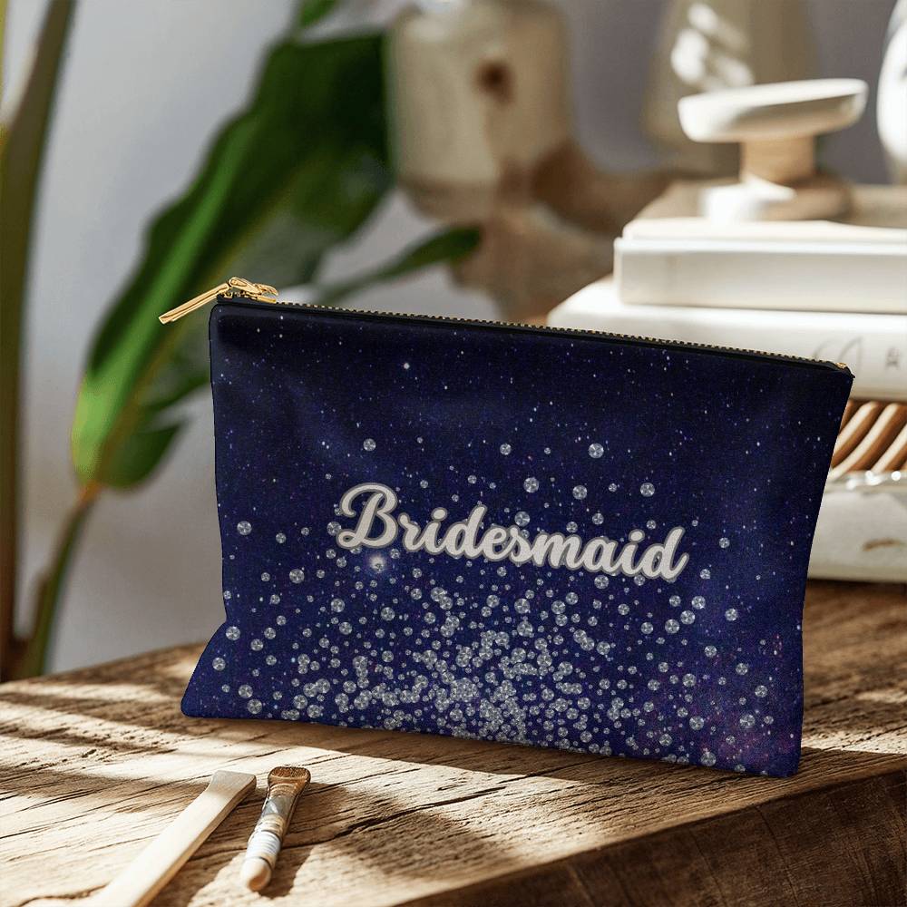 Bridesmaid Fabric Zippered Pouch-Small