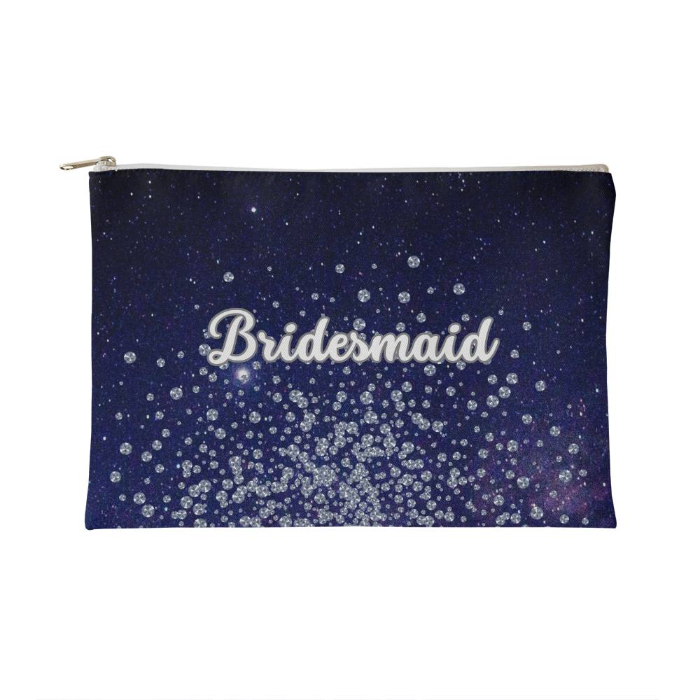 Bridesmaid Fabric Zippered Pouch-Small