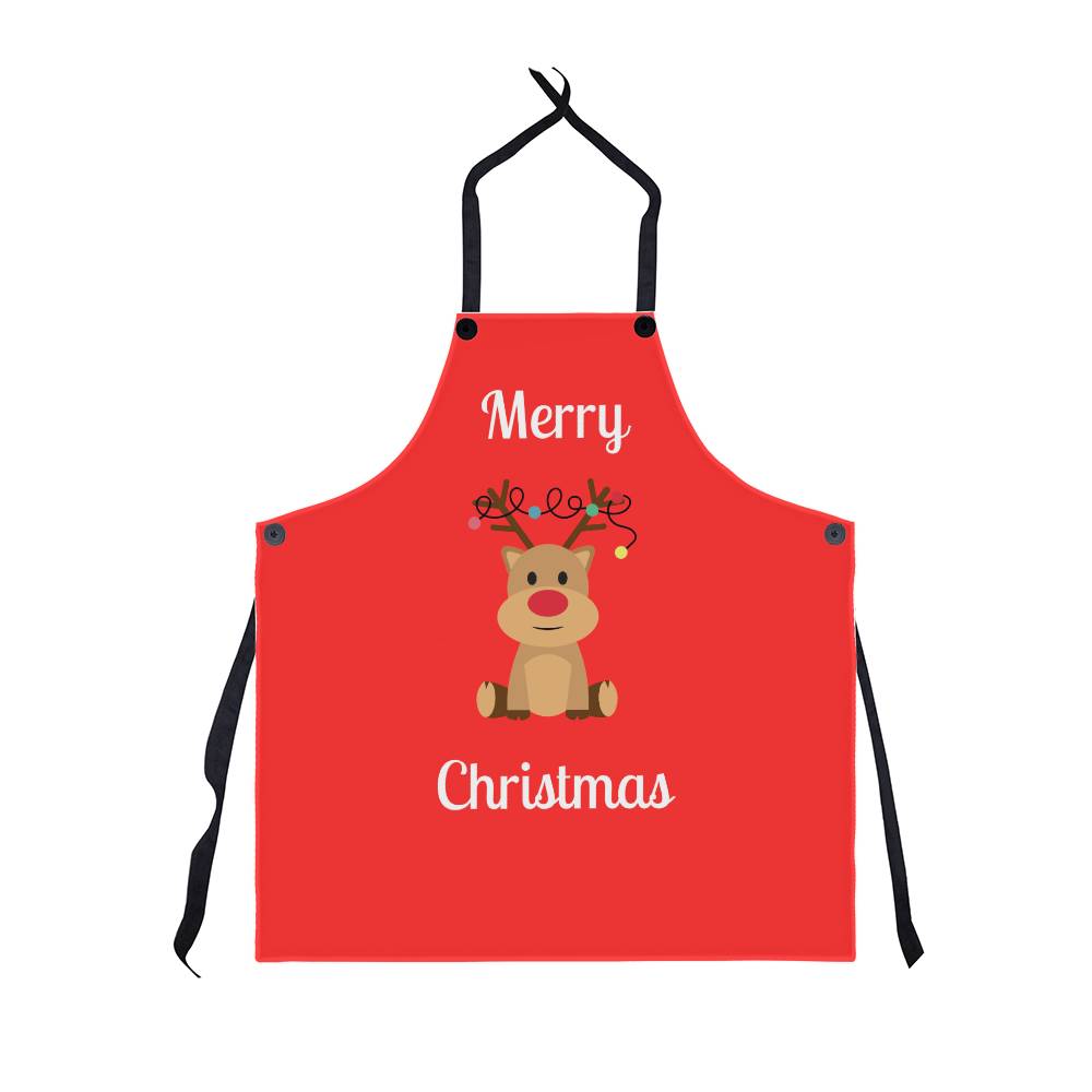 Merry Christmas Reindeer Apron