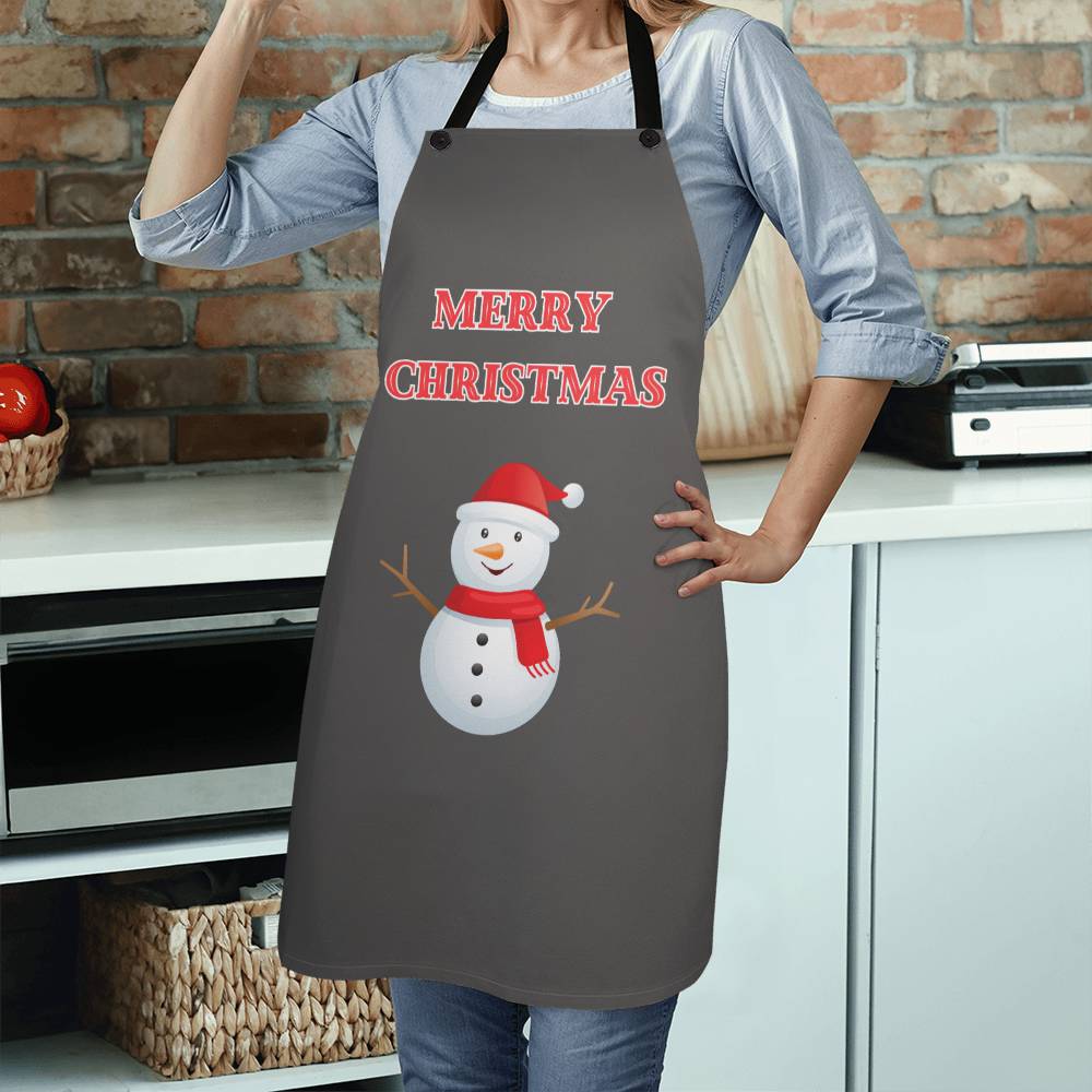 Merry Christmas Snowman Apron