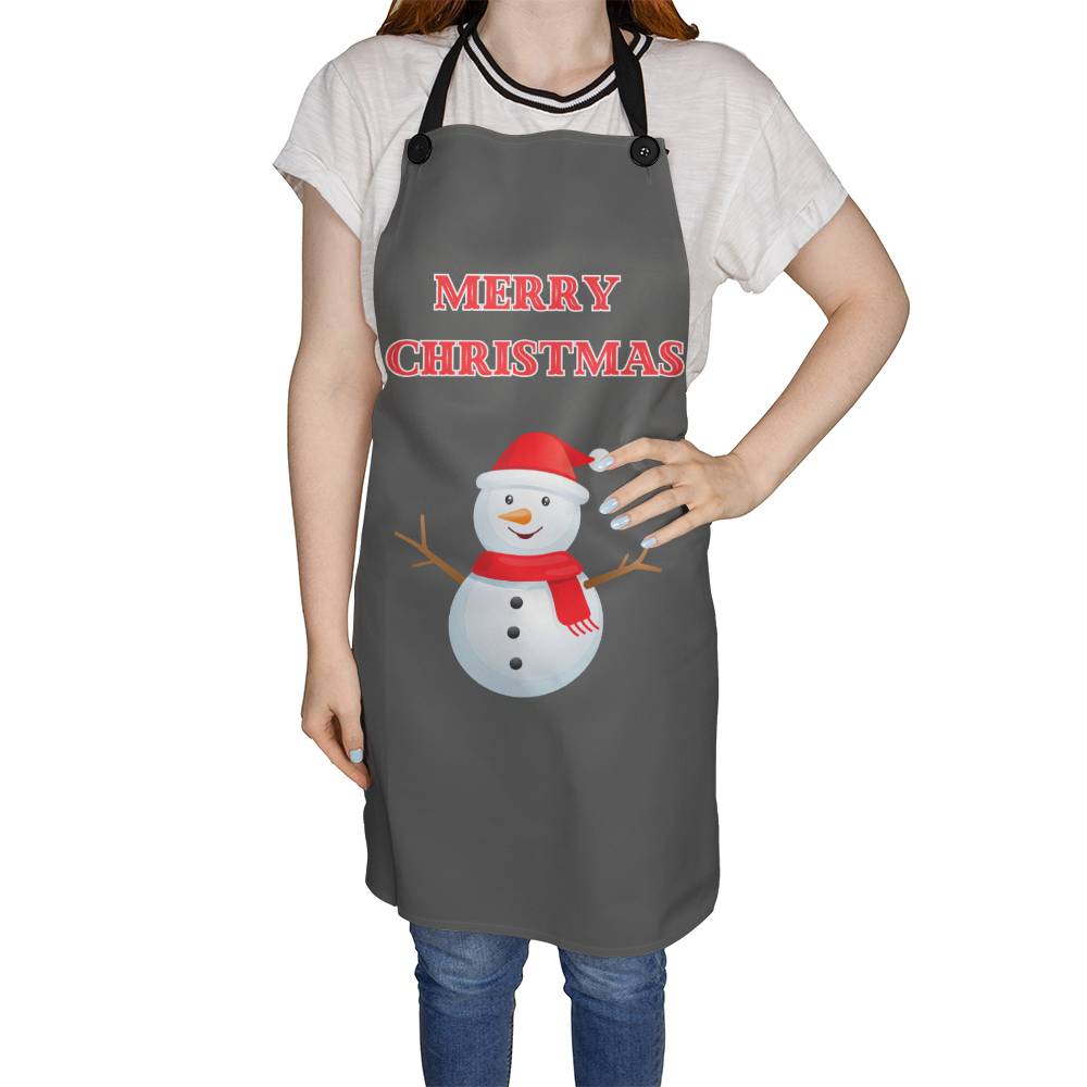 Merry Christmas Snowman Apron