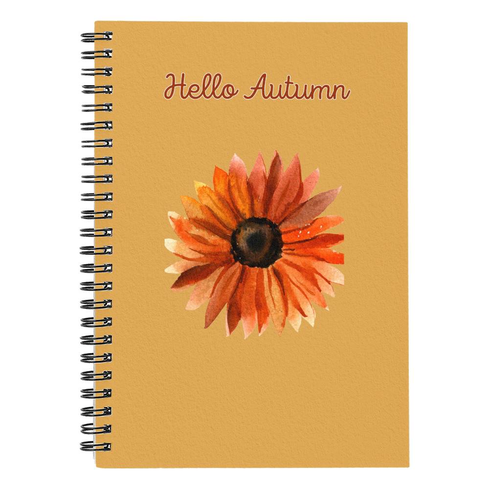 Hello Autumn Spiral Notebook