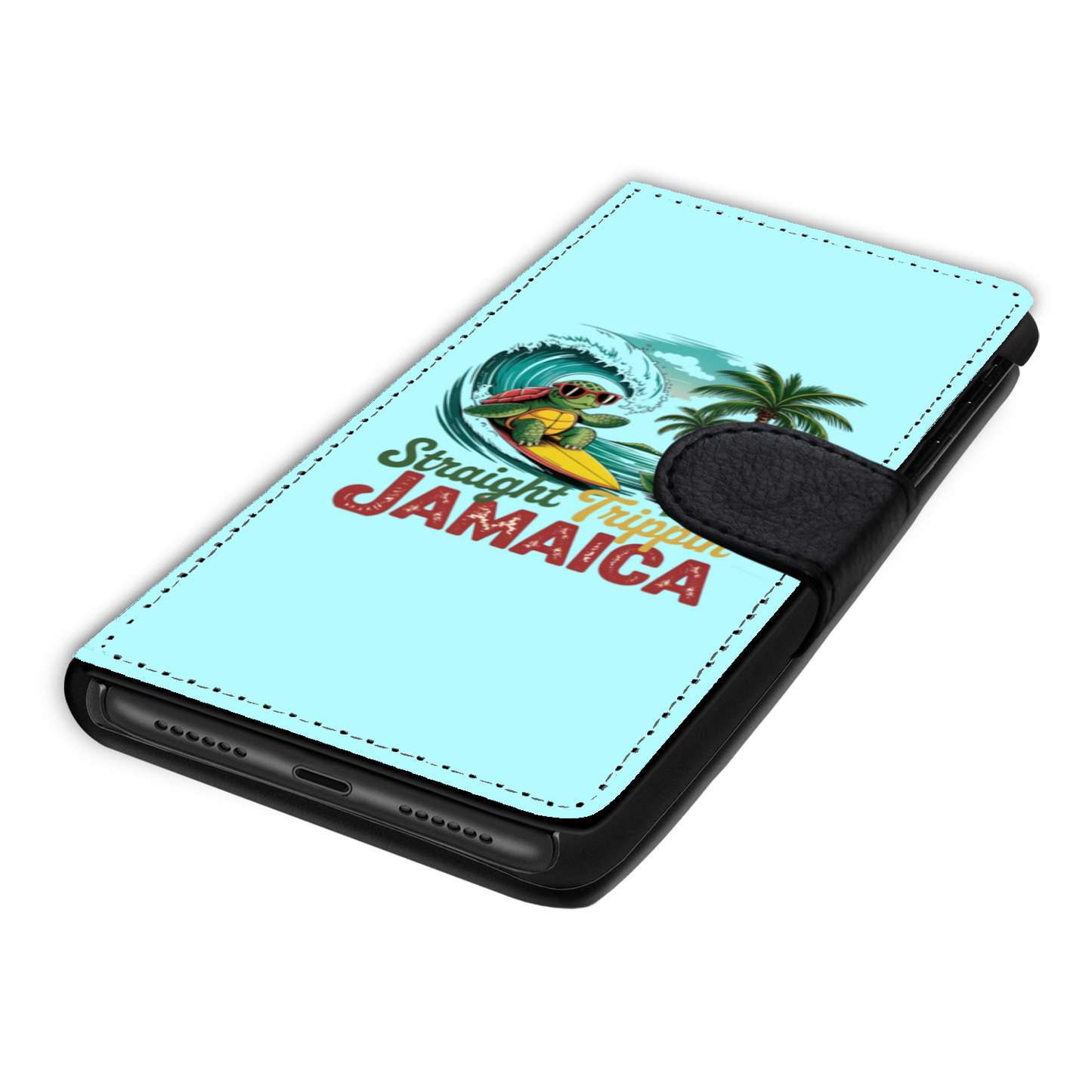 Straight Trippin' Jamaica Faux Leather Wallet Phone Case