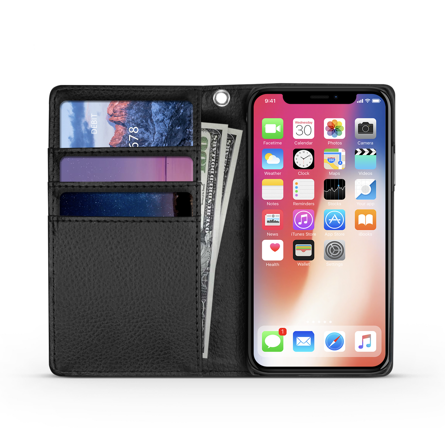 Jamaica Lion King Faux Leather Wallet Phone Case